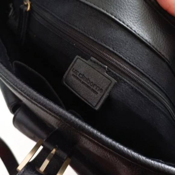 Liz Claiborne vintage black leather purse - Picture 6 of 8